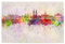 artboxONE Poster 45x30 cm Städte/Wien Vienna V2 Skyline in Watercolor - Bild Austria Skyline Vienna