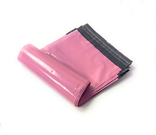 Versandtaschen, Kunststoff, stark, farbig, 50 Stück 40 x 53cm rose