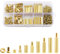 Litorange 320 Pezzi M2 Maschio Femmina Esagonale Ottone Distanziale Distanziatore Vite Dado Filettato Pilastro PCB Scheda Madre Assortimento Kit