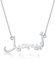 Bo&Pao Arabische Namenskette 925 Sterling Silber mit arabischen Name, Namenskette Silber/Rosegold/Gold mit arabischer Schrift
