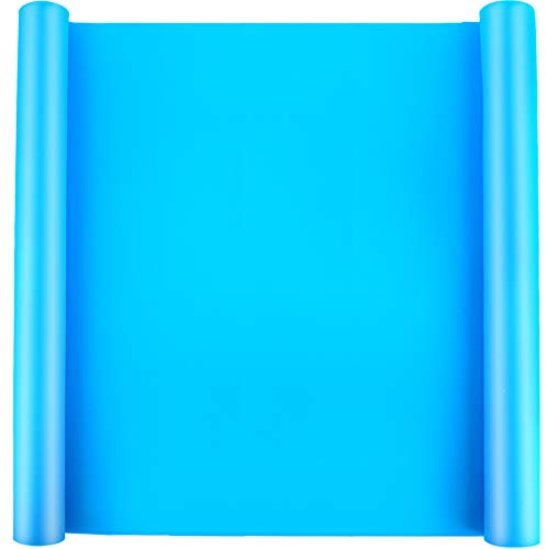 LEOBRO Große Silikonmatte zum Basteln, rutschfest, antihaftbeschichtet, für Schmuck, Gussmatte, hitzebeständig, für Epoxidharz, Glitzer, Farbe, Himmelblau