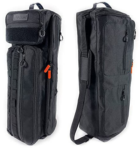 Fitdom Yoga Mat Bag for Women & Men, Large Yoga Gym Duffle with Mat Holder