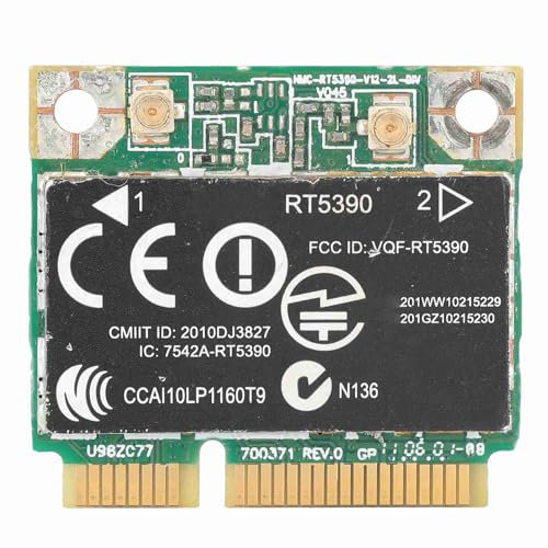 Adaptateur WiFi de Carte réseau sans Fil, Carte réseau Demi-Mini PCI-E WLAN RT5390 pour Ordinateur Portable