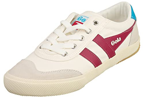Gola Badminton, Scarpe da Ginnastica Donna, Bianco Fucsia Laguna, 36 EU