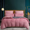 Luofanfei Winter Plüsch Bettwäsche 135x200 Winter Fleece Flauschig Cashmere Touch Bettwäsche Bettbezug Set Rosa Altrosa Grau Kuschelig Extra Warm Microfaser Wendebettwäsche mit Reißverschluss