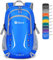 ZOMAKE Faltbarer Rucksack 35L,Groß Leichter Rucksäcke Wasserdicht Wanderrucksack Packable Backpack für Damen Herren Outdoor Wandern(Dunkelblau)