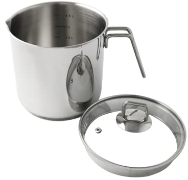 Ignite Cookware Boiling Pot Stainless Steel | 2L Chai Pan with Strainer Lid