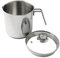 Ignite Cookware Boiling Pot Stainless Steel | 2L Chai Pan with Strainer Lid