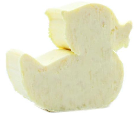 Soap Heart Shaped 10x of Yellow Duck Guest Soap Fizzy Peach