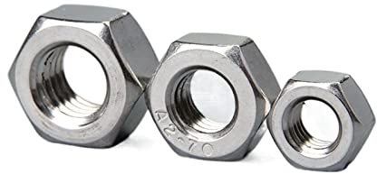 EIFINE Stainless Steel And Brass Small Hex Nut Tiny Hex Nut SUS 304 M1 M1.2 M1.4 M1.6 M2 M2.5 M3 M4 (Color : Stainless, Size : M3x0.5 (100pcs))