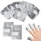 Yoezuo 100 Nail Remover Wraps with Pad - Nail Foil Aluminium Wraps for Gel Nails