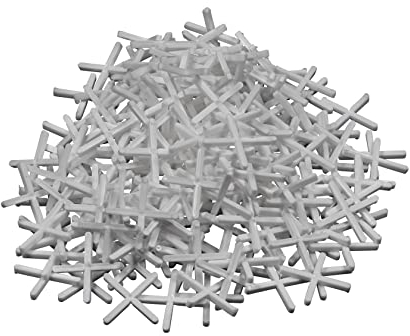 Buddy4Home house accessoires Fliesenkreuze 2mm Set 500 Stück aus robustem Kunststoff weiß Fliesenzubehör Fliesenverlegehilfe Fliesen-Abstandshalter Fugenkreuze