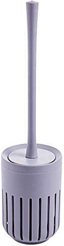 SPOUR Toilet Brush, Toilet Brushes and Holders Silicone Toilet Brush Set Toilet Bowl Cleaner Brush - Toilet brush no dead angle wall hanging household bathroom free punch with base toilet brush