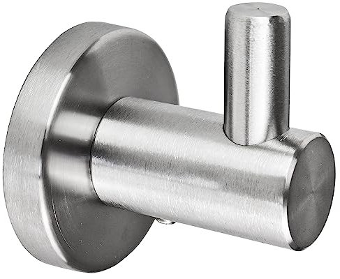 V2Aox Edelstahl Kleiderhaken 1 Stück Garderobenhaken Wandhaken Edelstahl Handtuchhaken zum Bohren inkl. Schrauben und Dübel