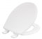 Carrara Matta Soft Close Ultra Fix Toilet Seat White For Static Caravan Bathroom