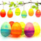 Leonshco 12 Stück Ostereier zum Aufhängen, Osterdekoration LED Lichter, Funkelnde Ostern Lichter, 6 Farben Ostereier Deko, Partydekoration DIY Open-Ended Twisted Eggs, Ostereier LED Lichterketten