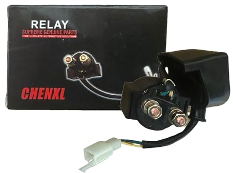 ChenXL Solenoid Starter Relay for Chinese Made 50cc 70cc 90cc 100cc 110cc 125cc ATV,Dirt Bike,GO-Kart,Pochet Bike,Chopper,Scooter