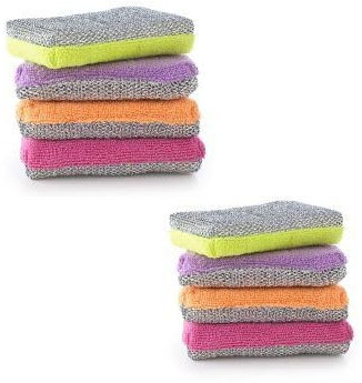 8 Lakeland Dual-Action Kitchen Sponges
