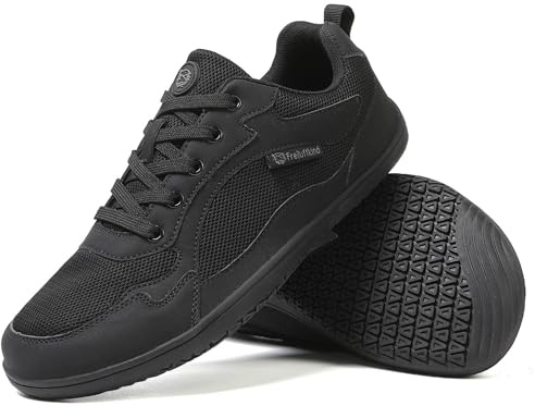 Freiluftkind Das Original Everest Sneaker Barfußschuhe (Schwarz/Größe 49 EU) – Der perfekte Barfußschuh für Dein Abenteuer – Barfuß Sneaker Damen – Barfuß Sneaker Herren