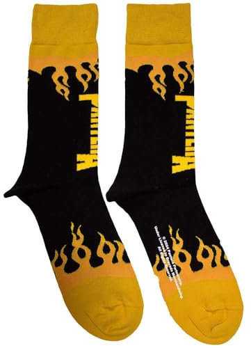 Rock Off officially licensed products Pantera Flame Band Logo Ankle Socken One Size