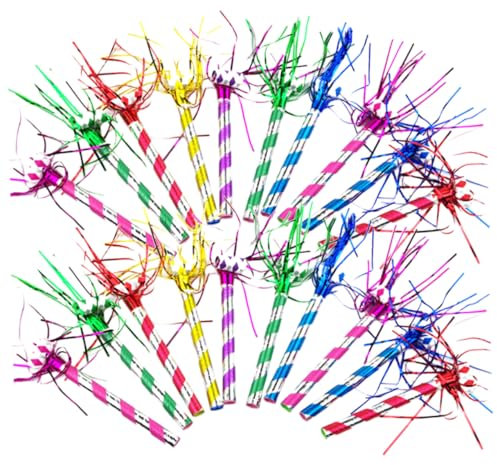 Amosfun Lustige Party-krachmacher-gebläse 20-teiliges Set für Geburtstags- und Halloween-Events