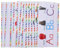 EXCEART 1 Satz Alphanumerische Karten Für Die Früherziehung Alphabet-banner Wand Schreibtafel Led-namensschild Tischnamensschilder Im Klassenzimmer Demonstrationsbanner Papier 2st