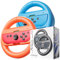 BRHE 2 x Lenkräder für Nintendo Switch 2 2025 JoyCons Zubehör, Racing Wheels für Mario Kart 8, Anti-Rutsch-Griff & Plug-and-Play, Lenkradzubehör für Switch 2 Controller (Orange)