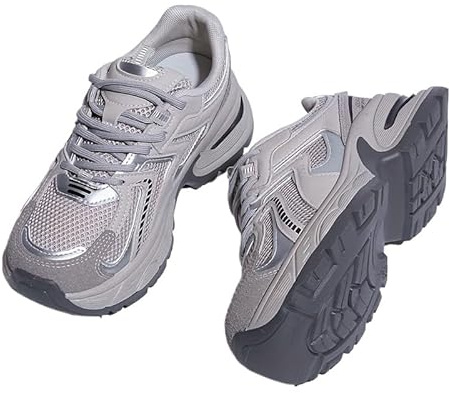 JXpxbao Damen Plateau Sneaker Chunky Sneaker Damen Retro Chunky Dad Schuhe Modische Farbblock Turnschuhe Bequeme Keilabsatz Sneaker für Alltag & Spaziergänge