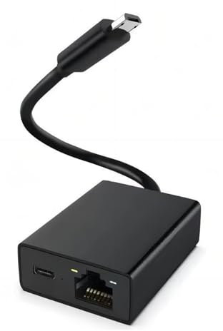 MEAKTSMI Highly Speed USB C To RJ45 Ethernet Adapter Converts WiFi To Wire Networking Stable 4K Streaming Networking Dongles