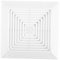CLISPEED Bathroom Exhaust Fan Cover Abs Ceiling Vent Grille Easy Install Square Cover Modern Design for Bathroom Fan