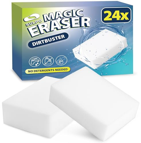 SULPO Spugna per cancellare lo sporco, per scarpe e la casa, 24 pezzi