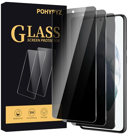 POHYPYZ Lot de 3,Verre Trempé Anti-Espion pour Samsung Galaxy S21，Film de Confidentialité Protection en Écran, Protection Verre Trempé，[Dureté 9H ][Compatible Coque][Pas de bulles]