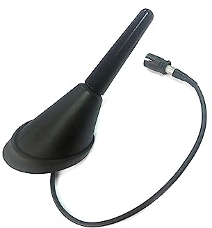 Amplificatore antenna antenna per radio per auto in metallo 2,2 pollici Amplificatore antenna Radio Atta per auto, Numeri di modello: 1J0035501F, 1J0035501C