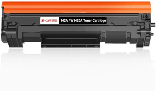Clywenss Kompatibel 142A Toner Mit Chip für HP W1420A Tonerkartusche 1-Pack | für HP LaserJet MFP M139w M139 M140w M140 M110w M110 Toner Patronen für HP 142X W1420X Druckerpatronen Schwarz, 950 Seiten