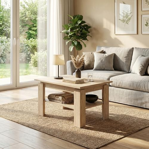 Komodee Couchtisch Sola Eiche Sonoma 55x43x55 cm