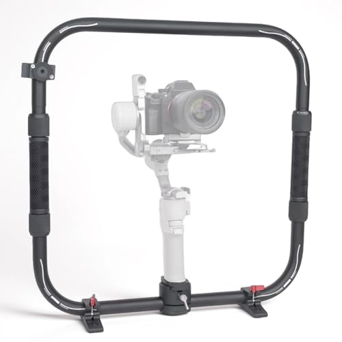 Jiawu Dual Ring Grip Compatible with RS3mini/ RS4mini Gimbals, 20kg Load Handheld Ring Gimbal Accessories, Rings Stabilizer, Improved Stability, Movement & Flexibilit