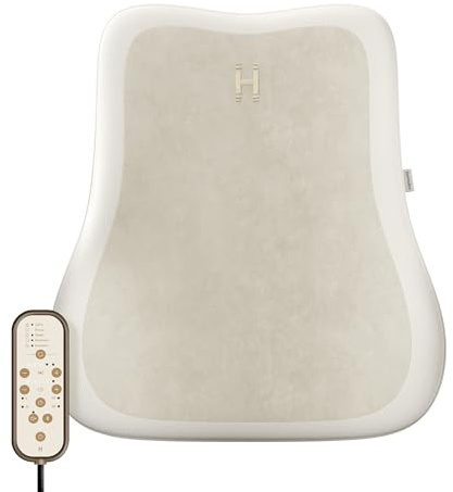 Homedics Bridge Vibroakustisches Rückenmassagekissen für den Stuhl | 5 Audiotracks, Bluetooth-Streaming, Niederfrequente Schallwellen, Beruhigung von Körper & Geist