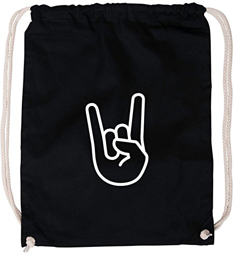 EZYshirt® Rock Hand Baumwoll Stoffbeutel
