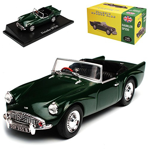 Atlas Daimler SP250 Jaguar Dunkel Grün 1959-1964 1/43 Norev Modell Auto mit individiuellem Wunschkennzeichen