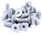 Lot de 20 vis à tête fraisée M8 (8 mm x 20 mm) - Acier