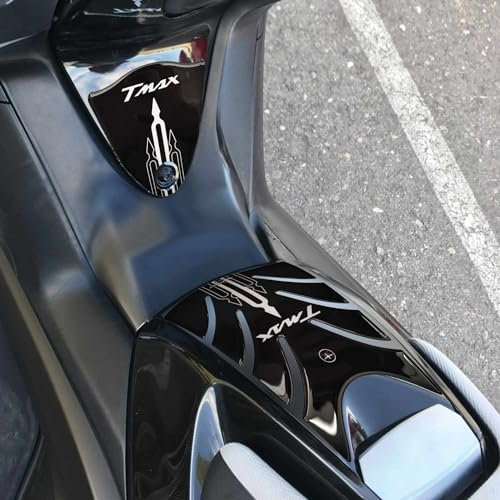 labelbike - KIT ADESIVI in RESINA 3D Compatibile T max PROTEZIONE YAMAHA Tmax 500 2008-2011 Nero-Bianco