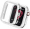 Yolovie Kompatibel für Apple Watch Hülle 44mm SE Series 6 5 4, Harter PC Bling Gehäuse mit glitzernden Strass-Steinen in Diamant Gestell Schutzhülle Stoßstange Frauen für iWatch (Boppelt Silber)