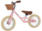 Bandits & Angels Metal Laufrad Retro Rider Mit Weidenkorb Pink ab 2,5 Jahren – Für Jungen und Mädchen – Rosa Balance Bike – Verstellbarer Sattel 36 bis 44 cm – Luftreifen – Luxuriöse Griffe
