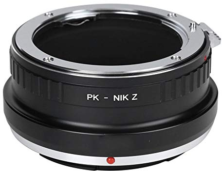 Qiilu Adapterring für PK-NIK Z-Objektive, Adapterring für die Montage von Objektiven aus Aluminiumlegierung für Pentax PK-Objektiv für Z-Kamera