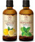 Aceite Esenciale Limón 100ml y Aceite Esenciale Menta 100ml - Citrus Limon & Mentha Piperita - Aroma a Menta - Aceites de Aromaterapia para Difusor - Aromalamp - Buen Humor - Aroma Fresco