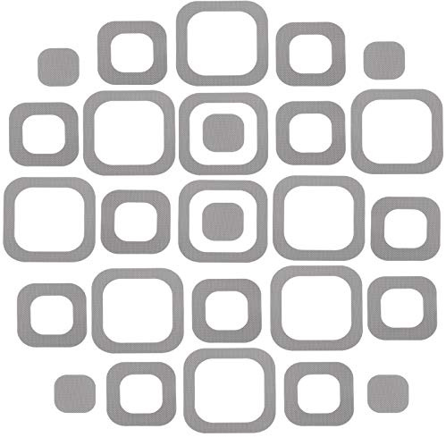 Patelai 20 Pcs Non Slip Shower Stickers Adhesive Bath Tread, Gray