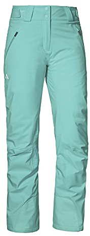 Schöffel Damen Weissach L, wasser- und winddichte Skihose, warme Schneehose mit Verstärkung gegen Skikantenschläge und Schneefang, blue tint, 44