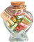 HSXIANG Capsule Letters Message in a Bottle,Lovely Notes Couples Gifts, Birthday Christmas Anniversary Valentines Mothers Day Gifts,Fathers Day. (Transparent Color 51PCS)