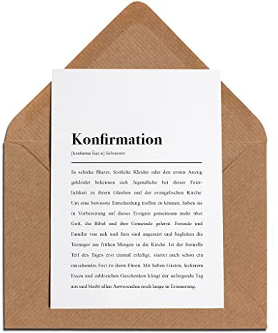 Konfirmation Karte mit Umschlag – Konfirmation Definition