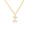 Buchstaben Kette Personalisierte Halskette mit Initial Buchstaben Anhänger Alphabet A-Z Buchstabenkette Damen Gold Kette Namenskette Geschenk für Frauen Weihnachten Geburtstag Valentinstag (Z)